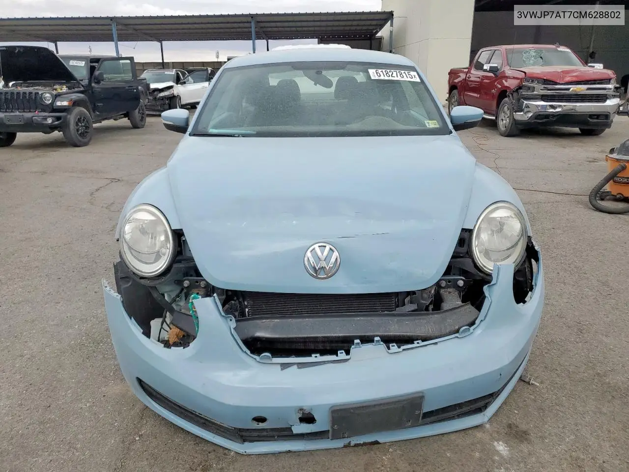 2012 Volkswagen Beetle VIN: 3VWJP7AT7CM628802 Lot: 61827815