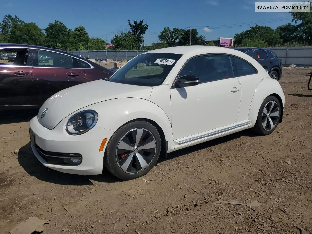 2012 Volkswagen Beetle Turbo VIN: 3VWV67AT9CM620642 Lot: 62076105