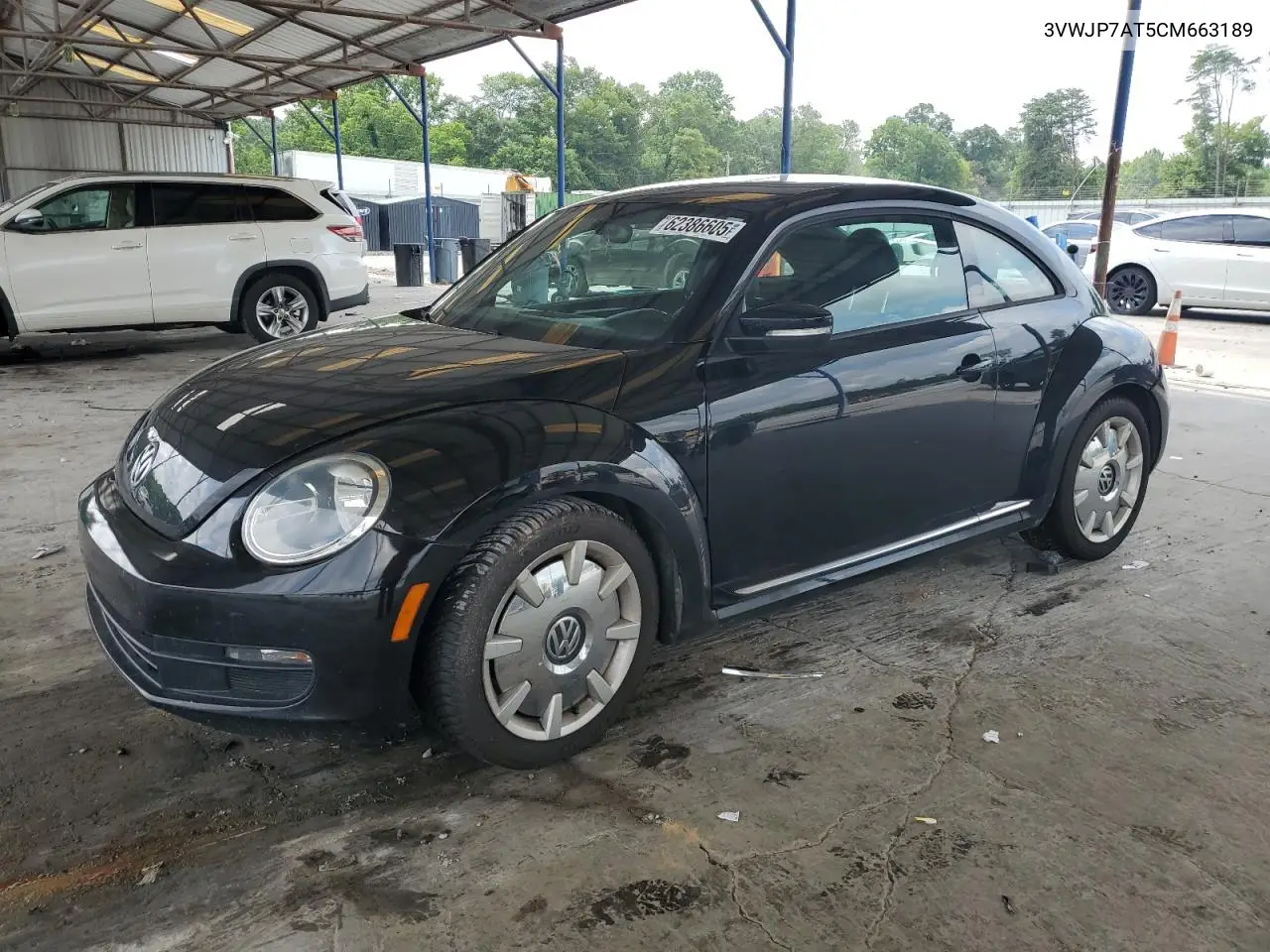 2012 Volkswagen Beetle VIN: 3VWJP7AT5CM663189 Lot: 62386605