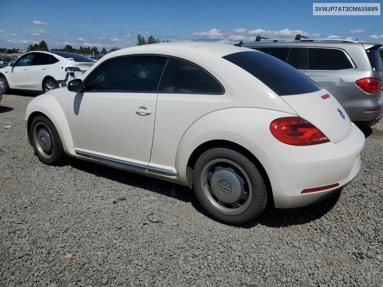 2012 Volkswagen Beetle VIN: 3VWJP7AT3CM635889 Lot: 62751955
