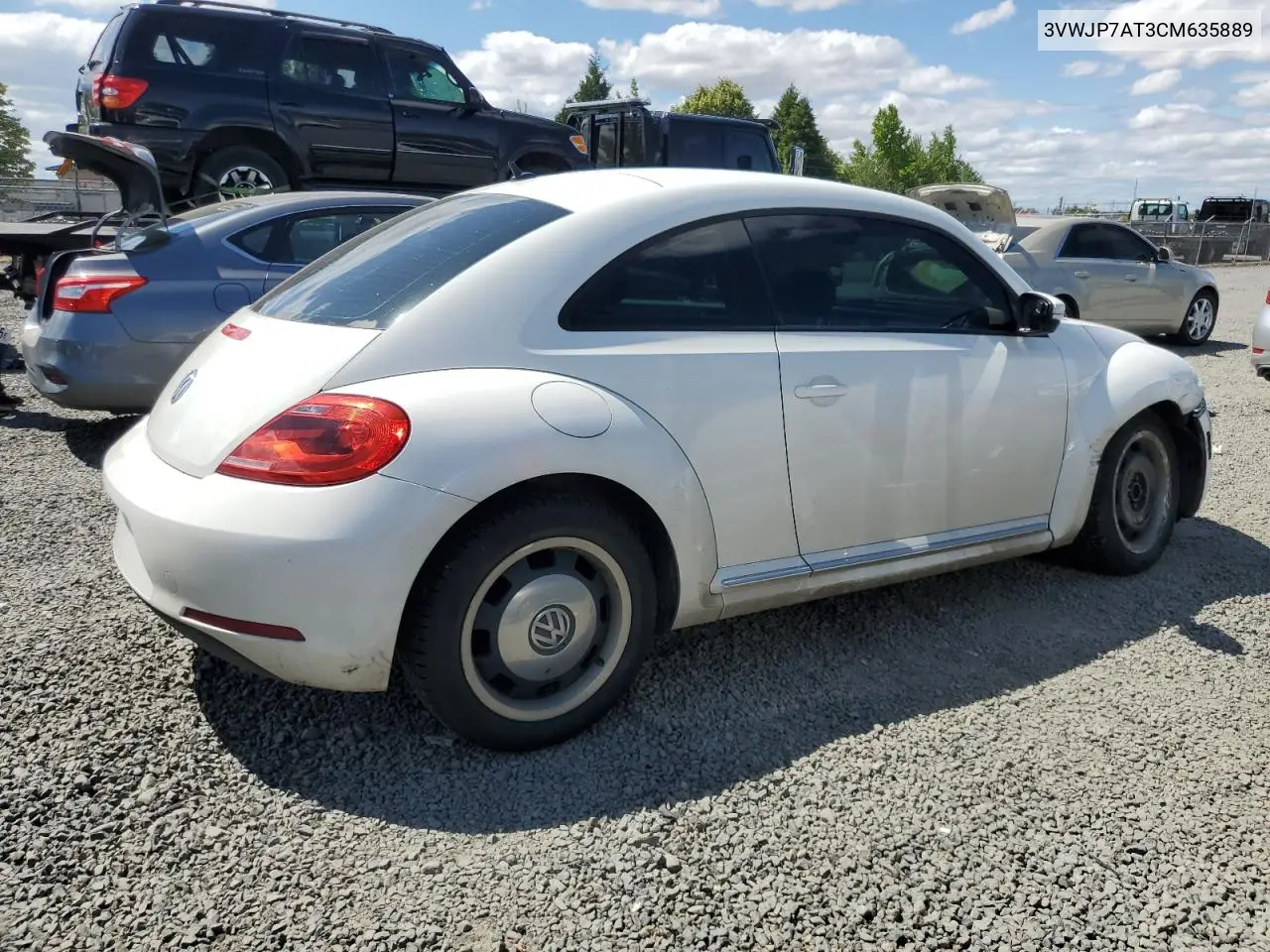 2012 Volkswagen Beetle VIN: 3VWJP7AT3CM635889 Lot: 62751955