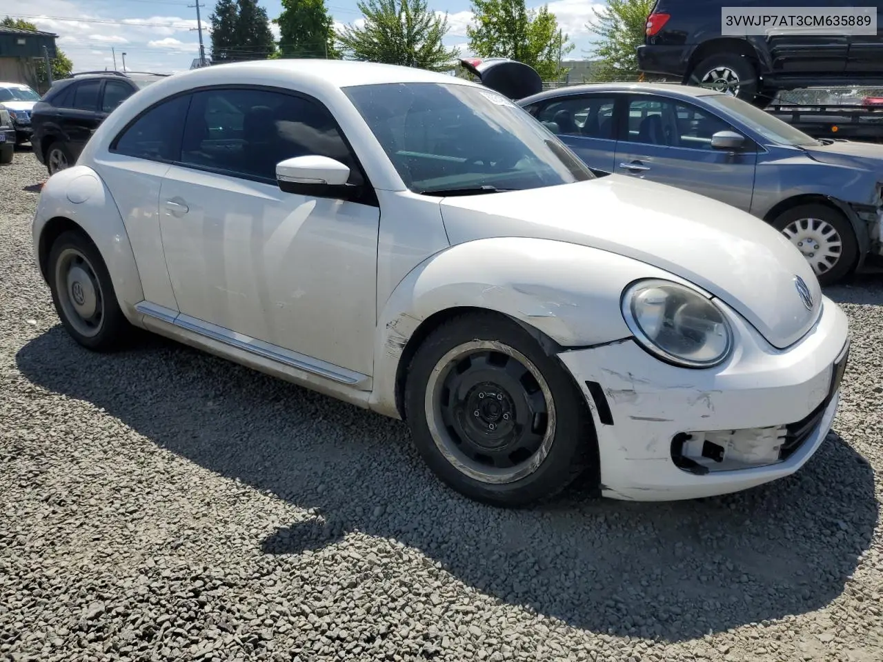 2012 Volkswagen Beetle VIN: 3VWJP7AT3CM635889 Lot: 62751955