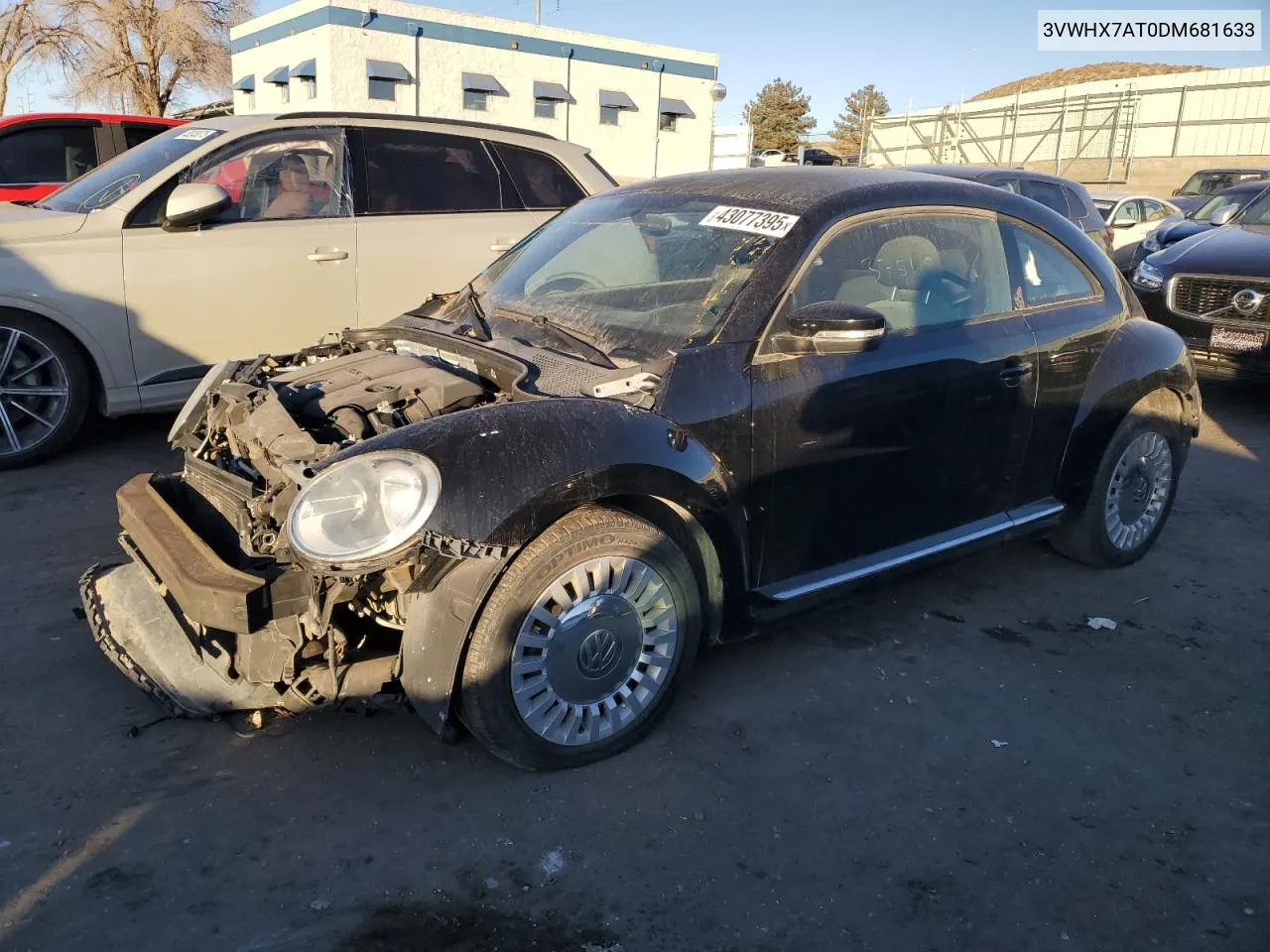 2013 Volkswagen Beetle VIN: 3VWHX7AT0DM681633 Lot: 43077395