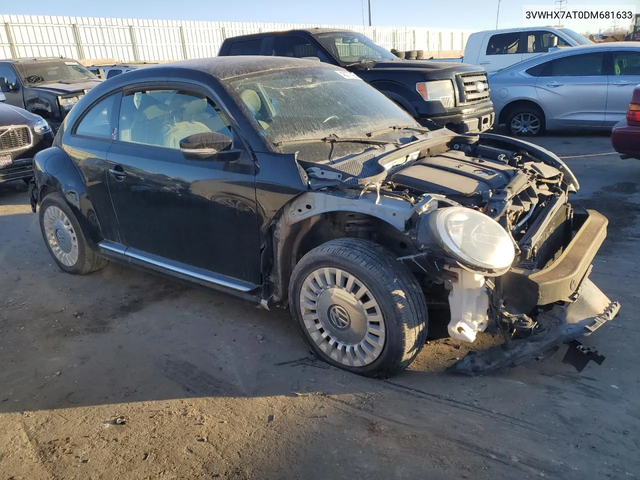 2013 Volkswagen Beetle VIN: 3VWHX7AT0DM681633 Lot: 43077395