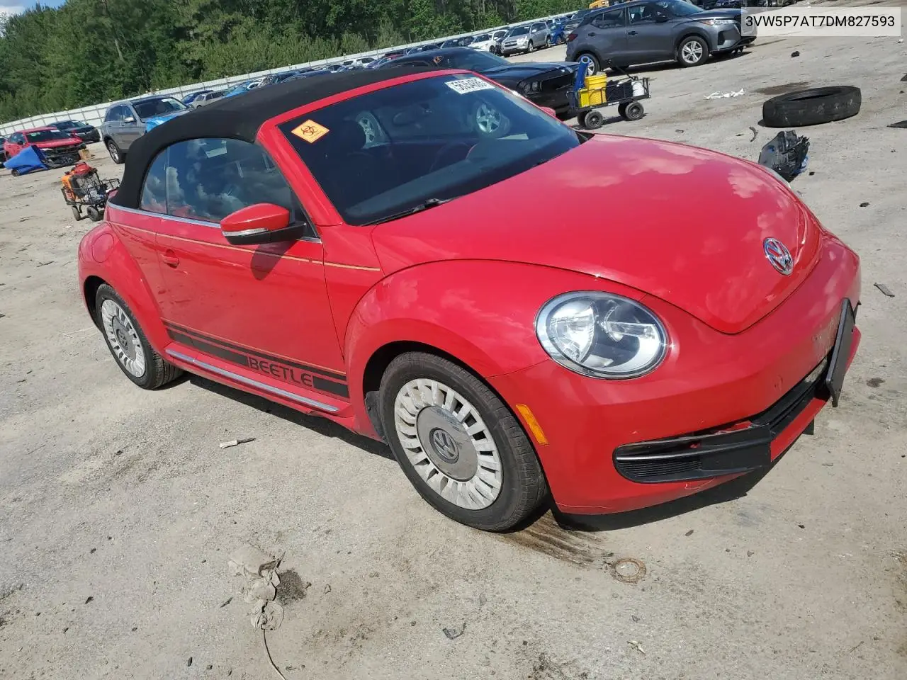 2013 Volkswagen Beetle VIN: 3VW5P7AT7DM827593 Lot: 56354885