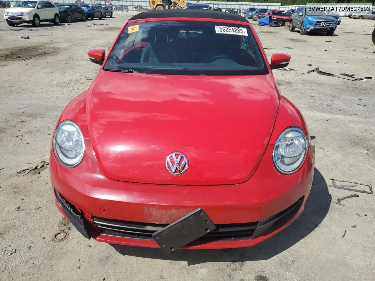2013 Volkswagen Beetle VIN: 3VW5P7AT7DM827593 Lot: 56354885