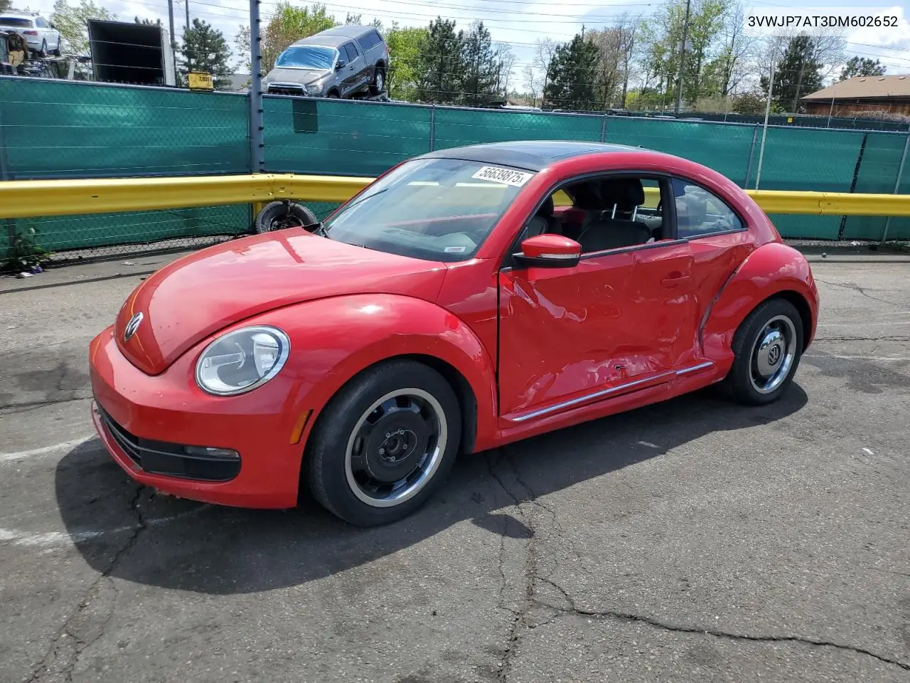 2013 Volkswagen Beetle VIN: 3VWJP7AT3DM602652 Lot: 56639875