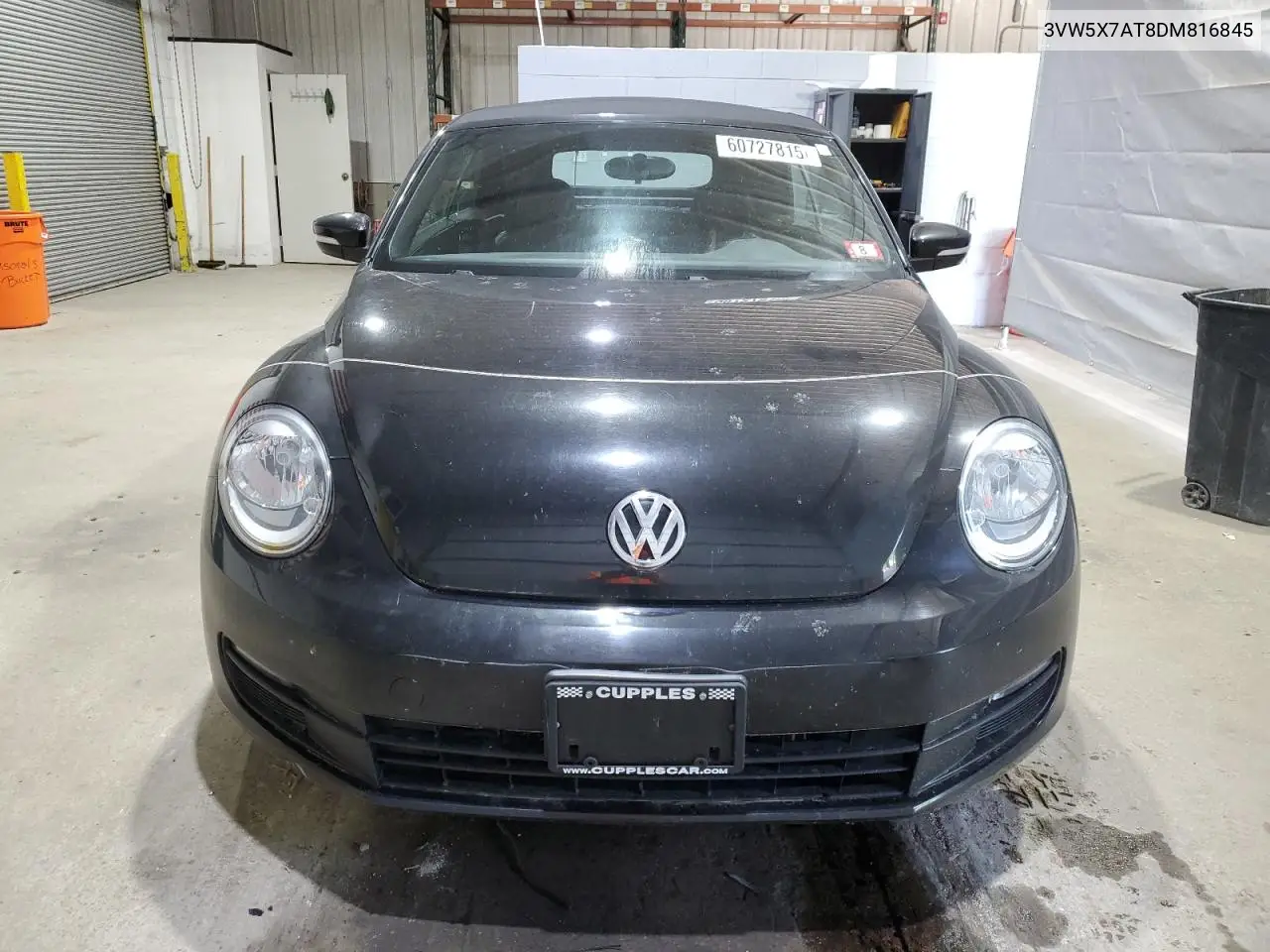 2013 Volkswagen Beetle VIN: 3VW5X7AT8DM816845 Lot: 60727815