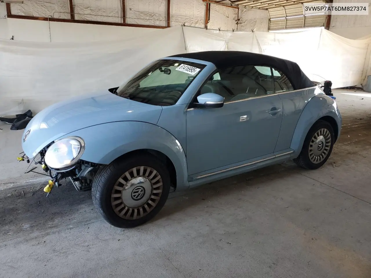 2013 Volkswagen Beetle VIN: 3VW5P7AT6DM827374 Lot: 61416995