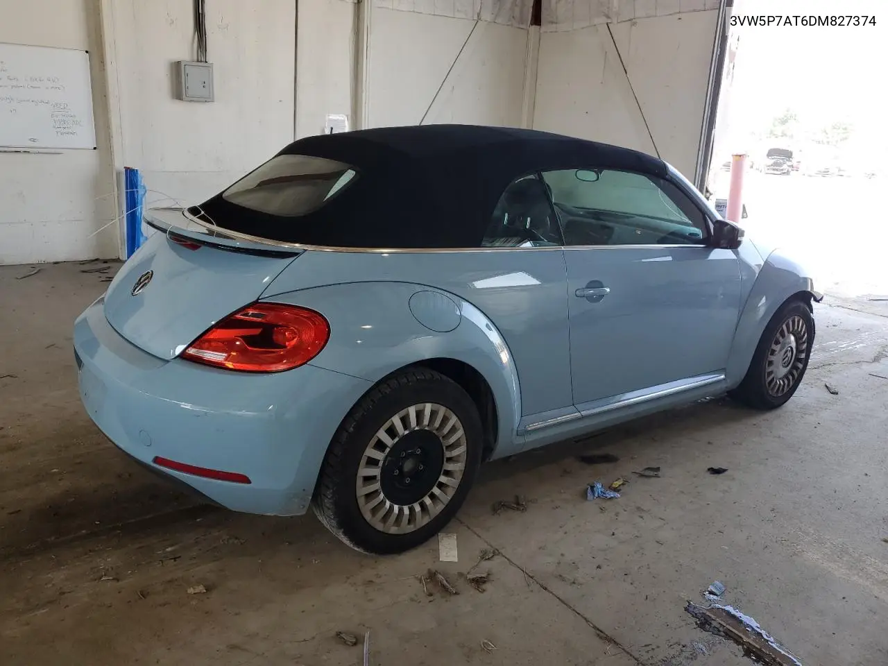 2013 Volkswagen Beetle VIN: 3VW5P7AT6DM827374 Lot: 61416995