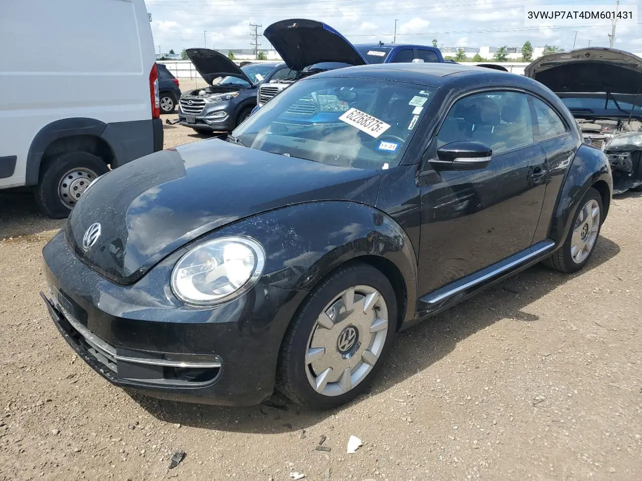 2013 Volkswagen Beetle VIN: 3VWJP7AT4DM601431 Lot: 62268375