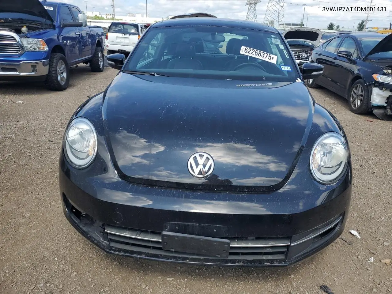 2013 Volkswagen Beetle VIN: 3VWJP7AT4DM601431 Lot: 62268375