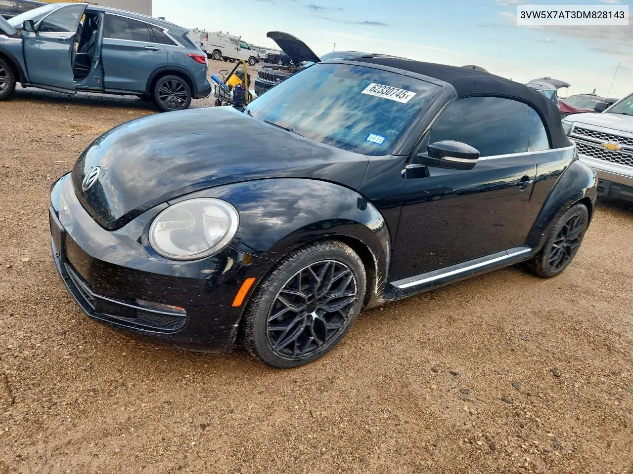 2013 Volkswagen Beetle VIN: 3VW5X7AT3DM828143 Lot: 62330745