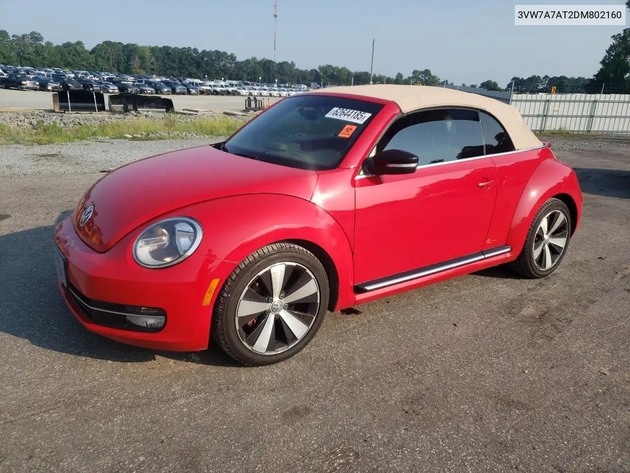 2013 Volkswagen Beetle Turbo VIN: 3VW7A7AT2DM802160 Lot: 62644185