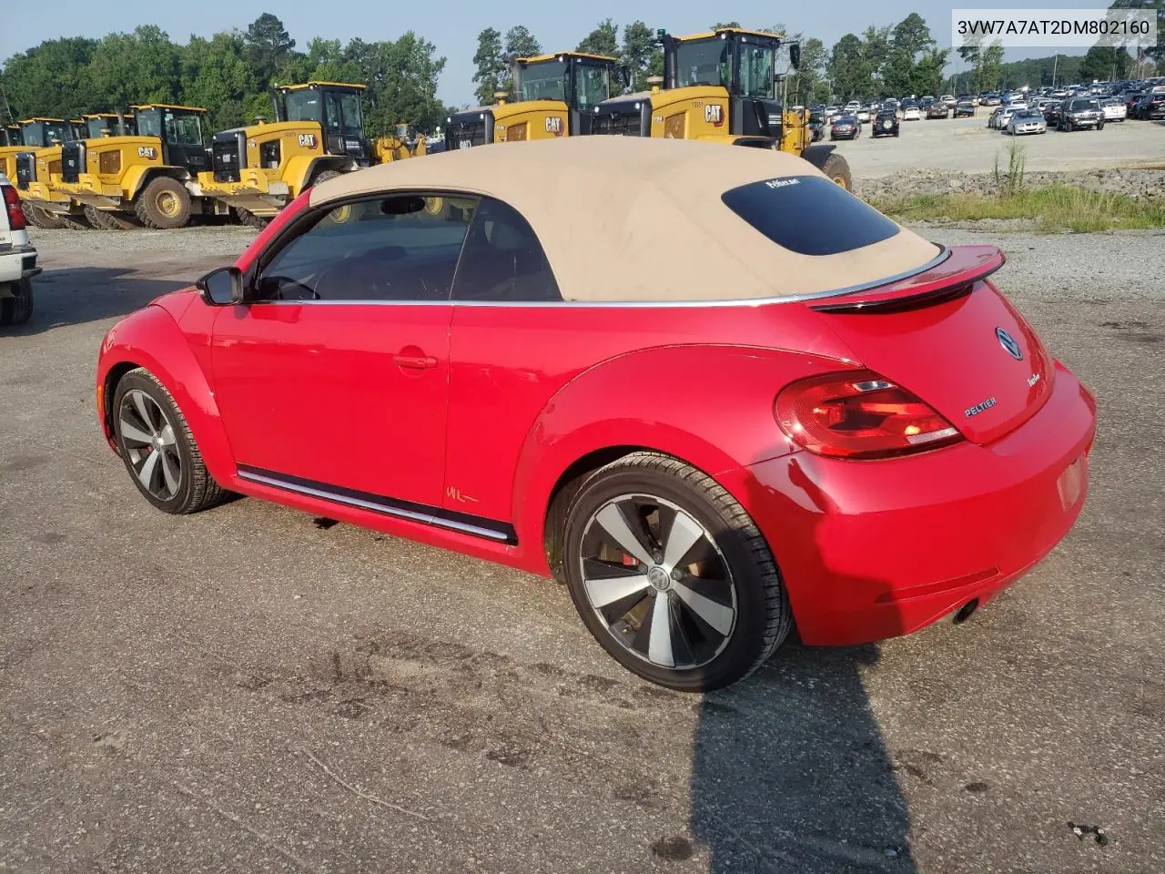2013 Volkswagen Beetle Turbo VIN: 3VW7A7AT2DM802160 Lot: 62644185