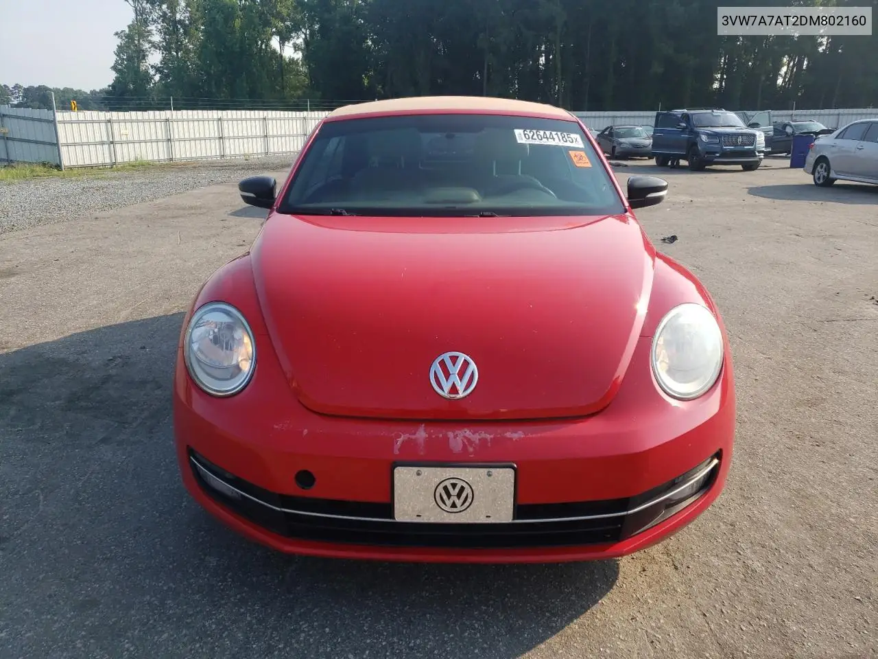 2013 Volkswagen Beetle Turbo VIN: 3VW7A7AT2DM802160 Lot: 62644185