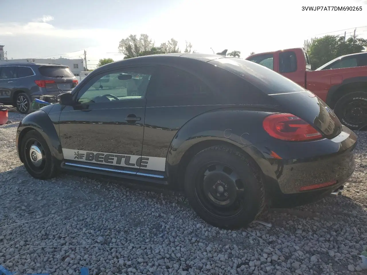 2013 Volkswagen Beetle VIN: 3VWJP7AT7DM690265 Lot: 62730905
