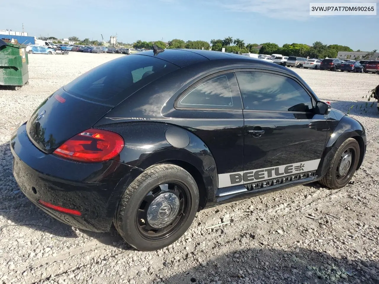 2013 Volkswagen Beetle VIN: 3VWJP7AT7DM690265 Lot: 62730905