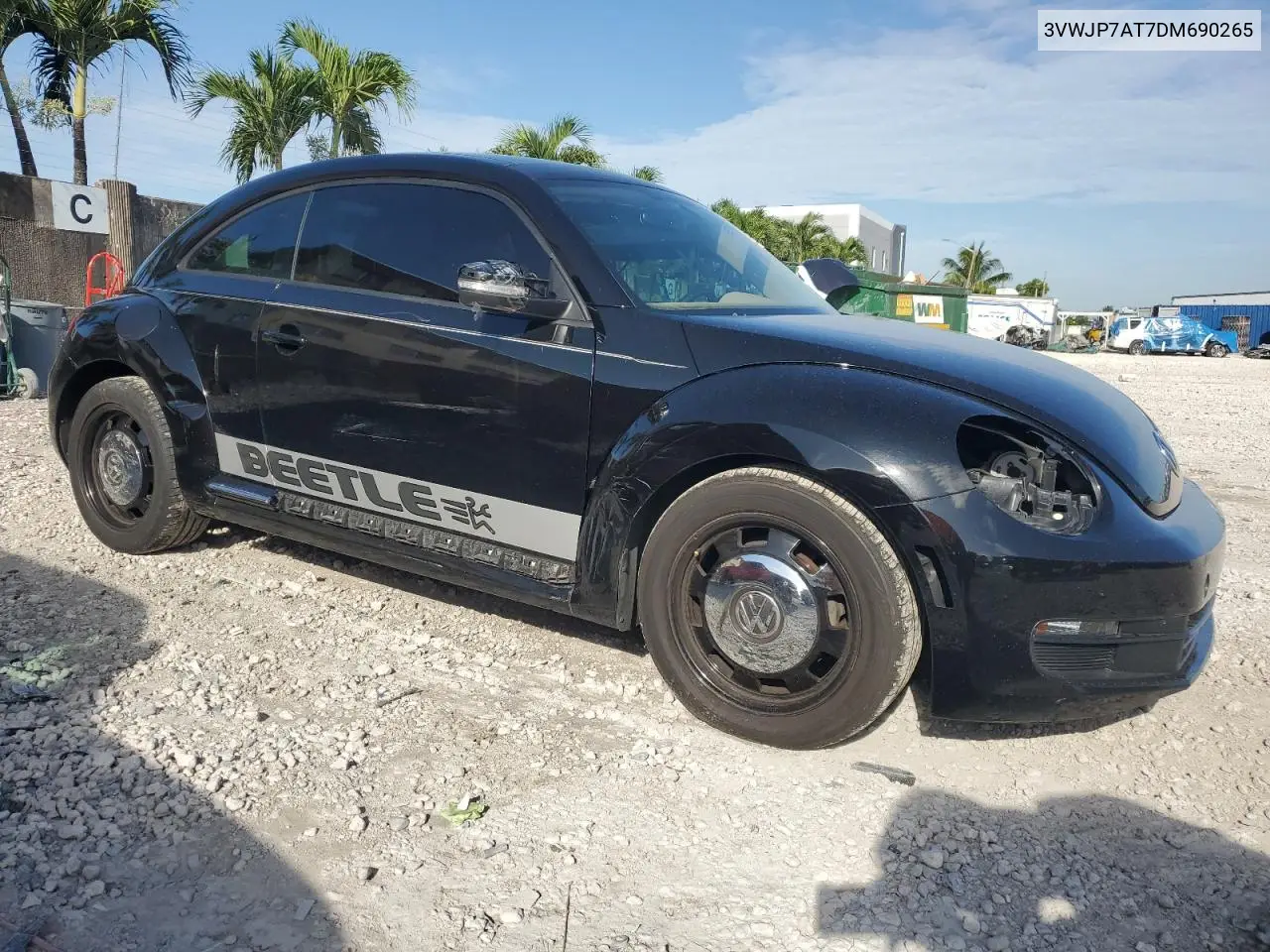 2013 Volkswagen Beetle VIN: 3VWJP7AT7DM690265 Lot: 62730905