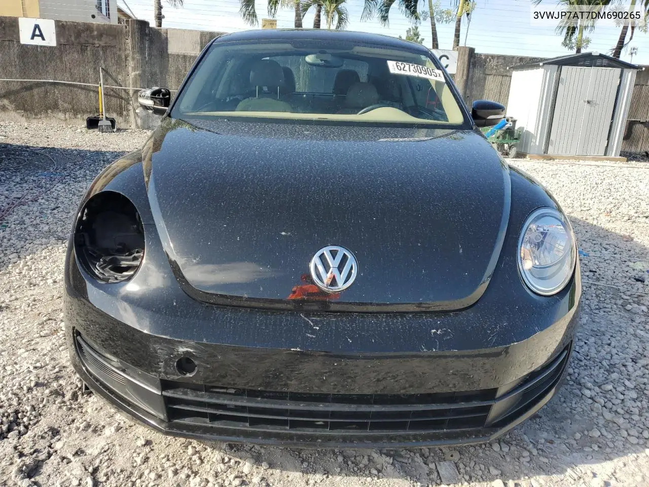 2013 Volkswagen Beetle VIN: 3VWJP7AT7DM690265 Lot: 62730905