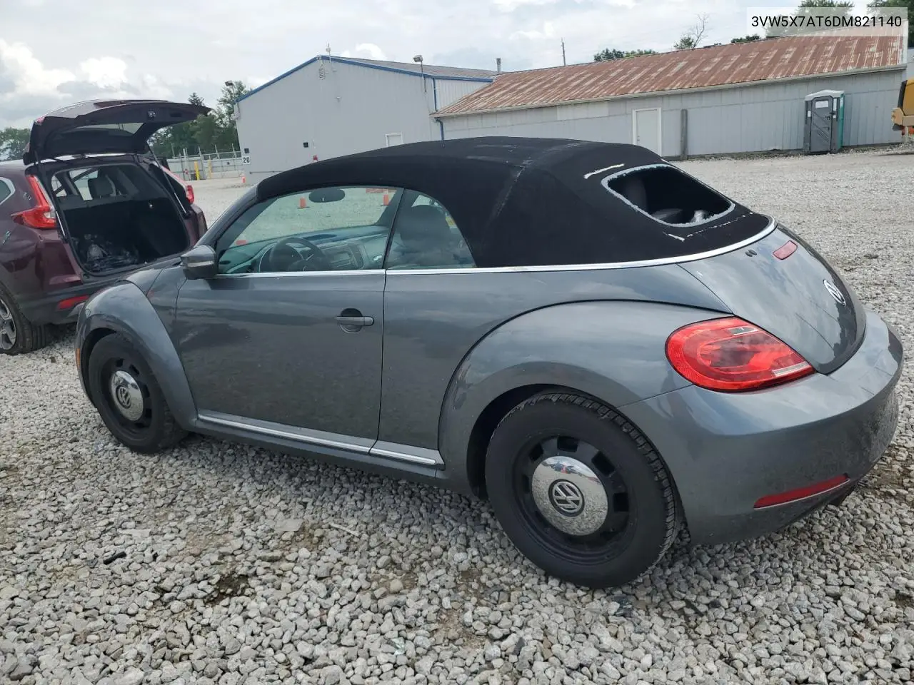 2013 Volkswagen Beetle VIN: 3VW5X7AT6DM821140 Lot: 62769875
