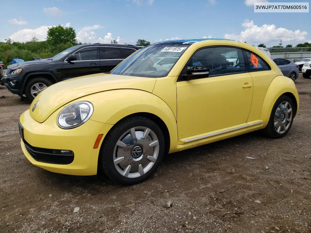 2013 Volkswagen Beetle VIN: 3VWJP7AT7DM600516 Lot: 63011975