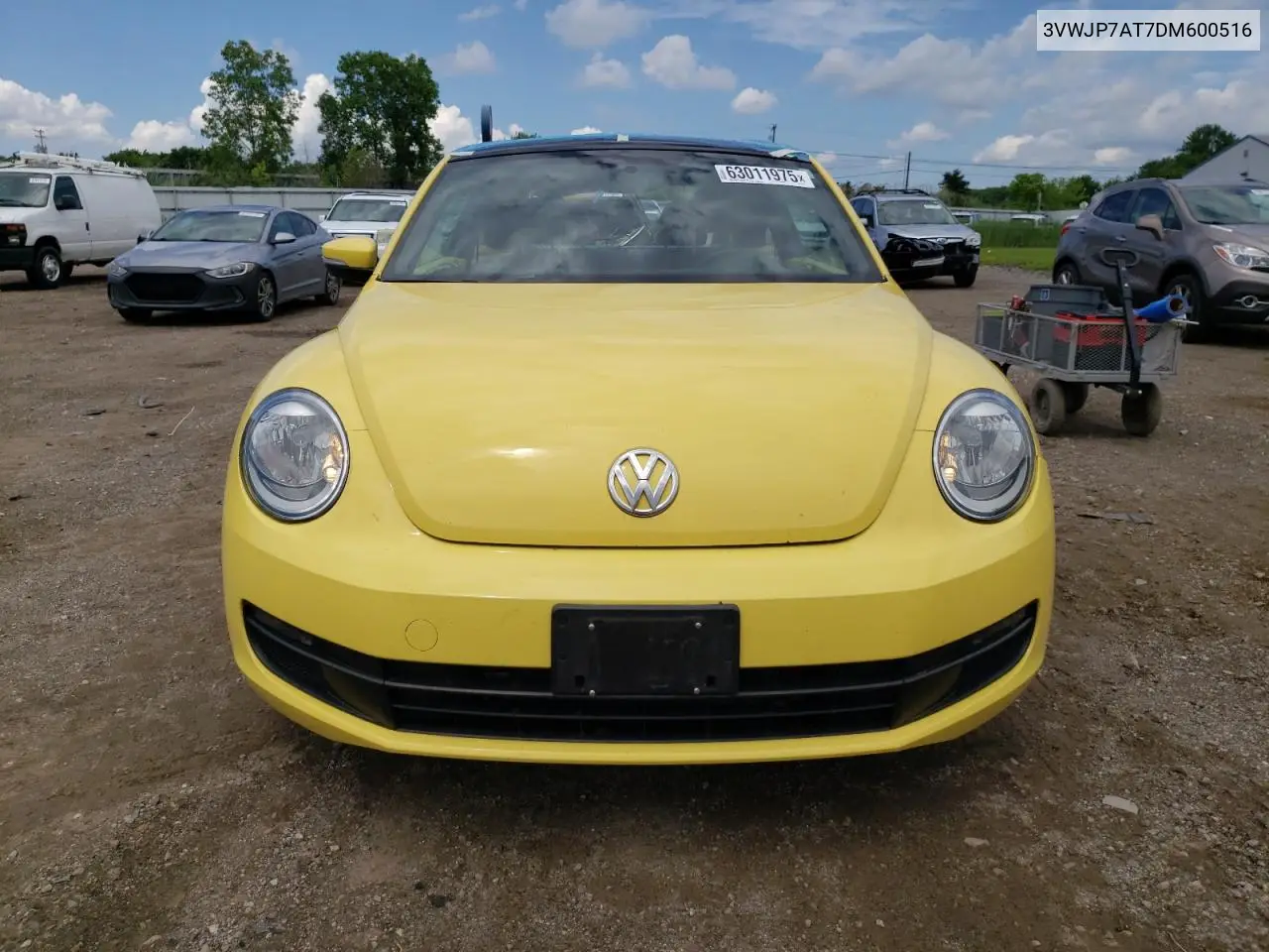 2013 Volkswagen Beetle VIN: 3VWJP7AT7DM600516 Lot: 63011975
