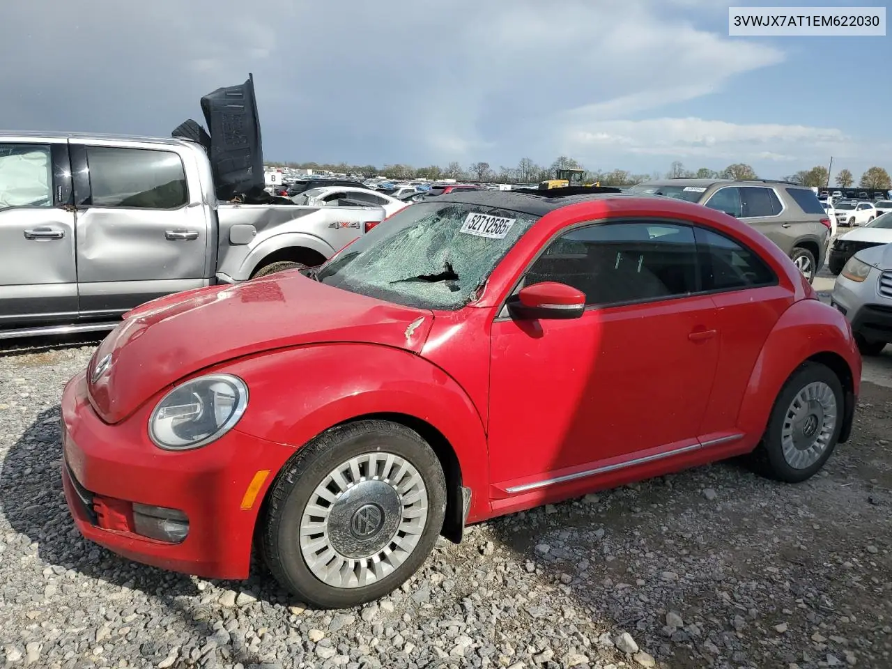 2014 Volkswagen Beetle VIN: 3VWJX7AT1EM622030 Lot: 52712585