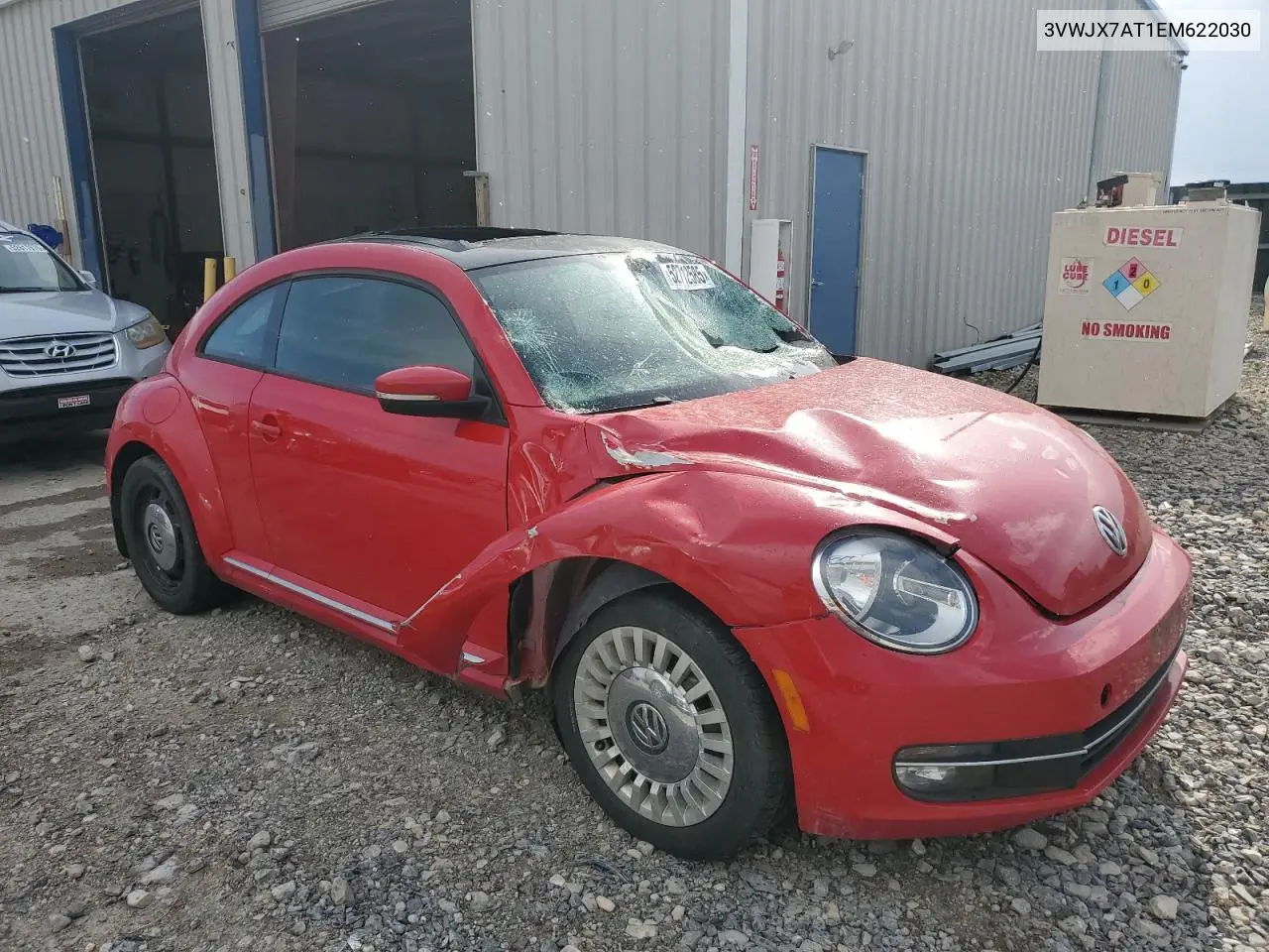 2014 Volkswagen Beetle VIN: 3VWJX7AT1EM622030 Lot: 52712585