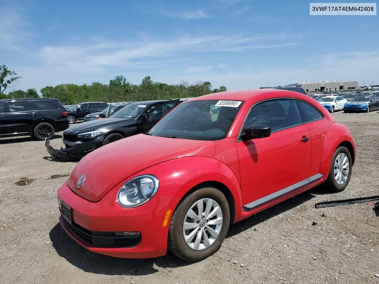 2014 Volkswagen Beetle VIN: 3VWF17AT4EM642408 Lot: 55598995