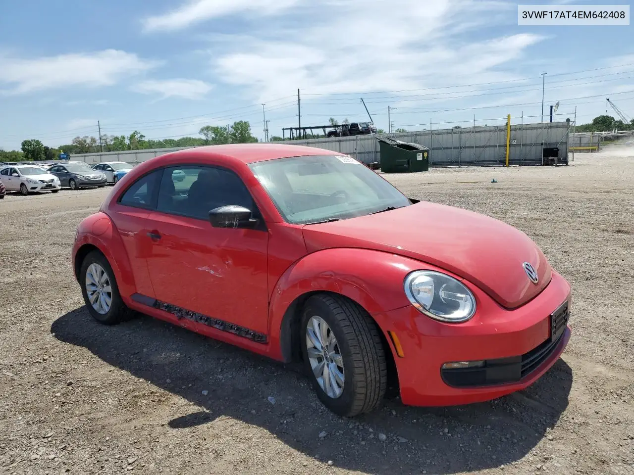 2014 Volkswagen Beetle VIN: 3VWF17AT4EM642408 Lot: 55598995