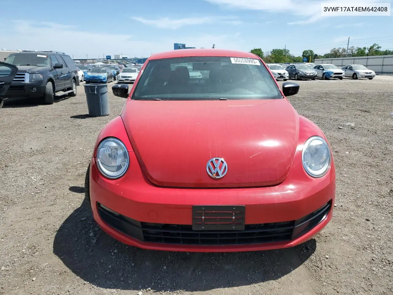 2014 Volkswagen Beetle VIN: 3VWF17AT4EM642408 Lot: 55598995
