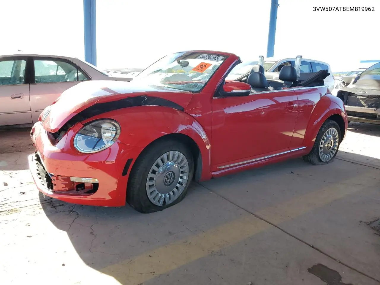 2014 Volkswagen Beetle VIN: 3VW507AT8EM819962 Lot: 56358555