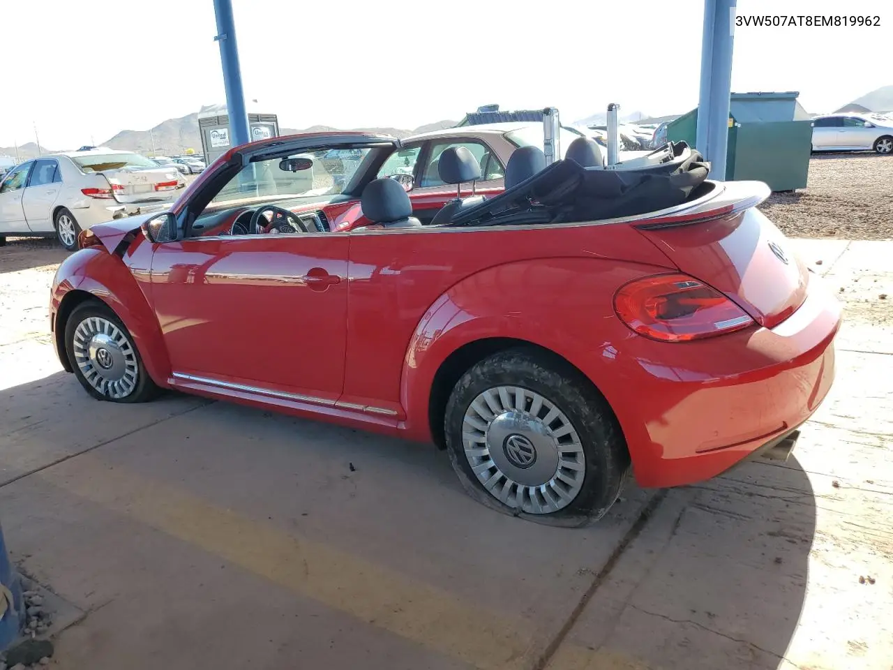 2014 Volkswagen Beetle VIN: 3VW507AT8EM819962 Lot: 56358555