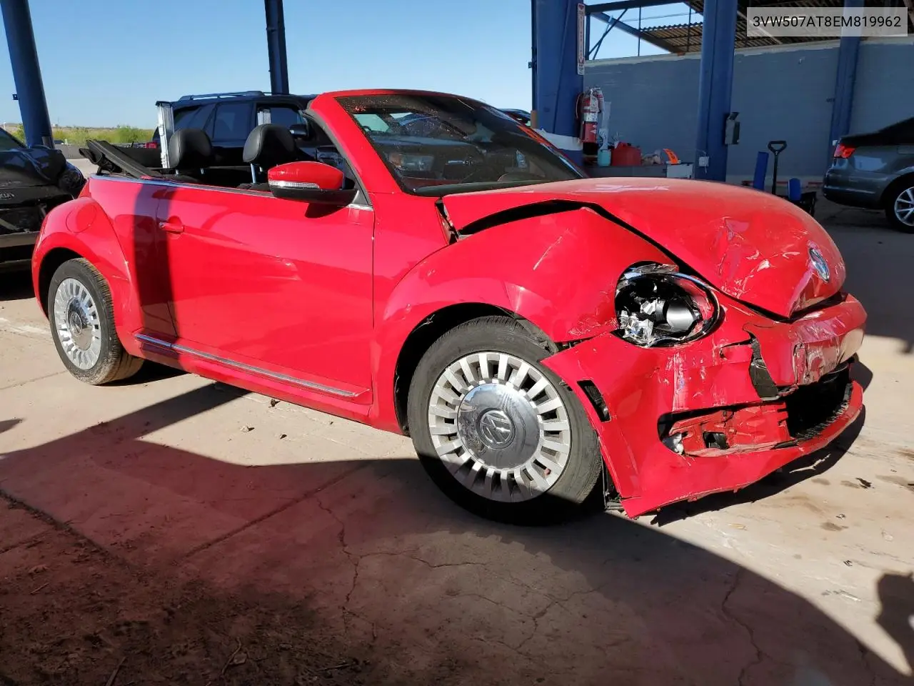 2014 Volkswagen Beetle VIN: 3VW507AT8EM819962 Lot: 56358555