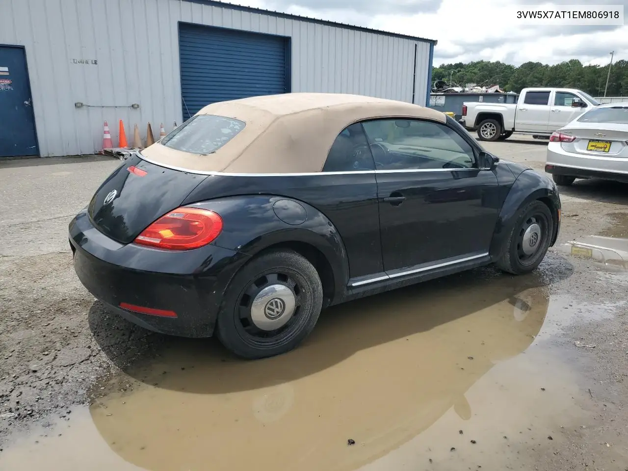 2014 Volkswagen Beetle VIN: 3VW5X7AT1EM806918 Lot: 56376045