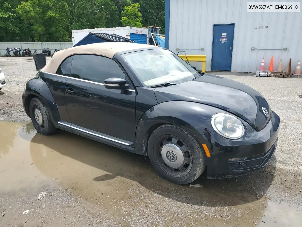 2014 Volkswagen Beetle VIN: 3VW5X7AT1EM806918 Lot: 56376045