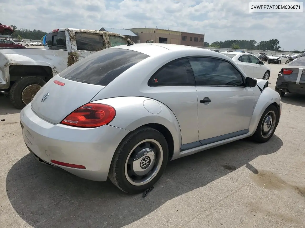 2014 Volkswagen Beetle VIN: 3VWFP7AT3EM606871 Lot: 57166095