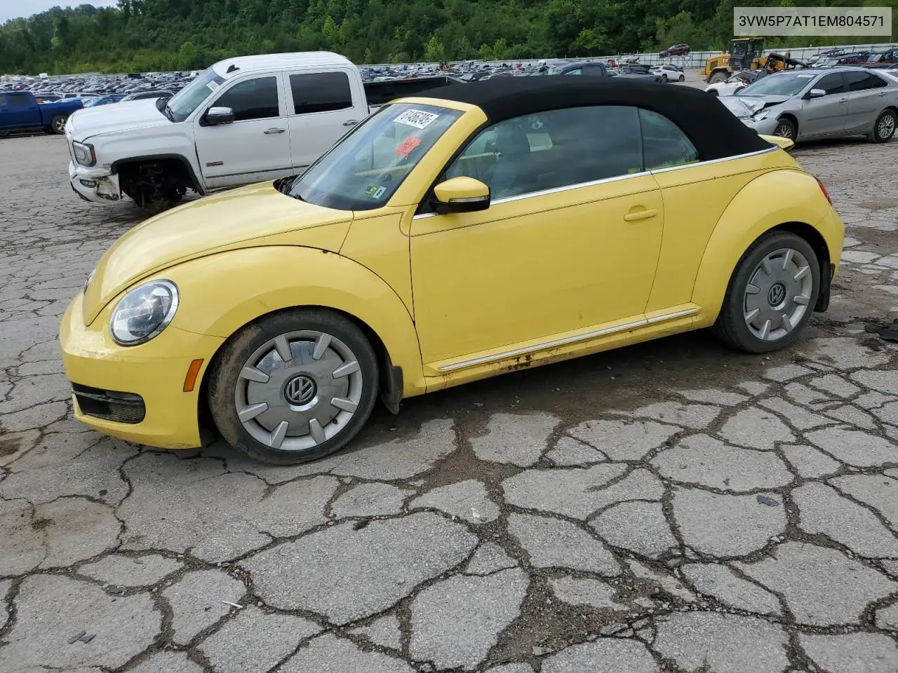 2014 Volkswagen Beetle VIN: 3VW5P7AT1EM804571 Lot: 61456245