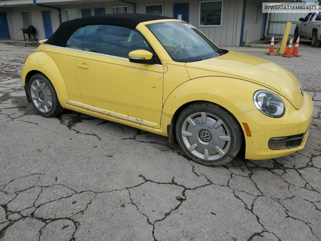 2014 Volkswagen Beetle VIN: 3VW5P7AT1EM804571 Lot: 61456245