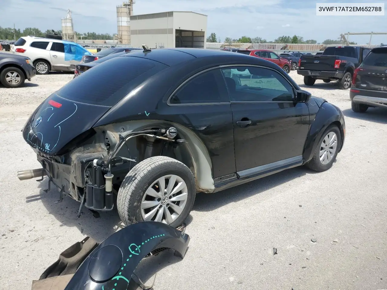 2014 Volkswagen Beetle VIN: 3VWF17AT2EM652788 Lot: 62154045