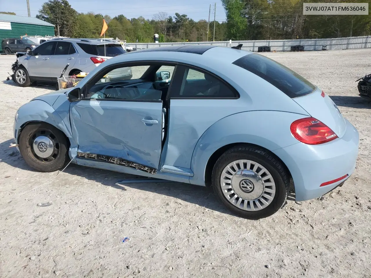 2015 Volkswagen Beetle 1.8T VIN: 3VWJ07AT1FM636046 Lot: 51453665