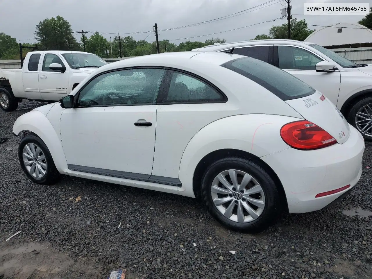 2015 Volkswagen Beetle 1.8T VIN: 3VWF17AT5FM645755 Lot: 56571715