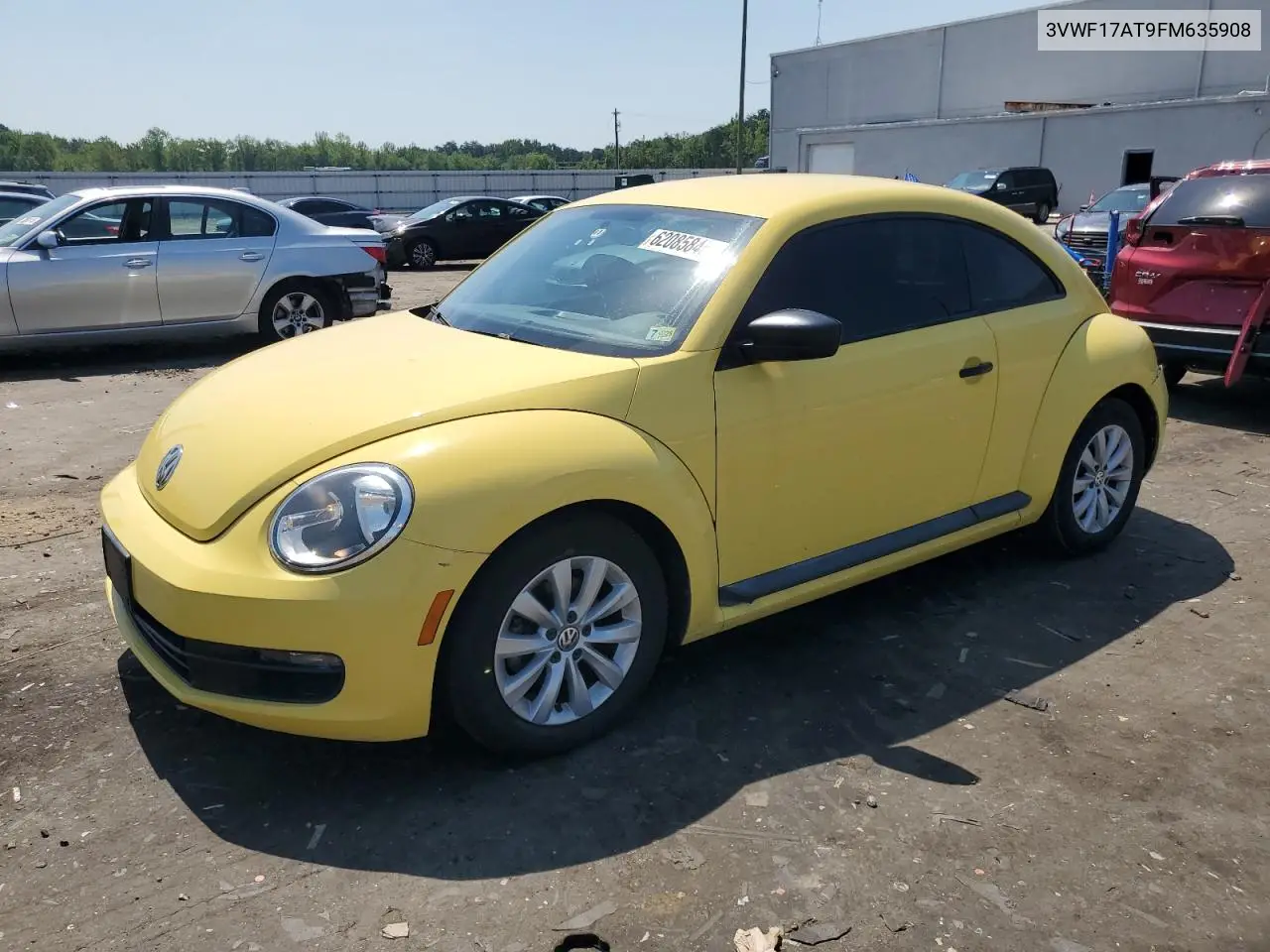 2015 Volkswagen Beetle 1.8T VIN: 3VWF17AT9FM635908 Lot: 62085845