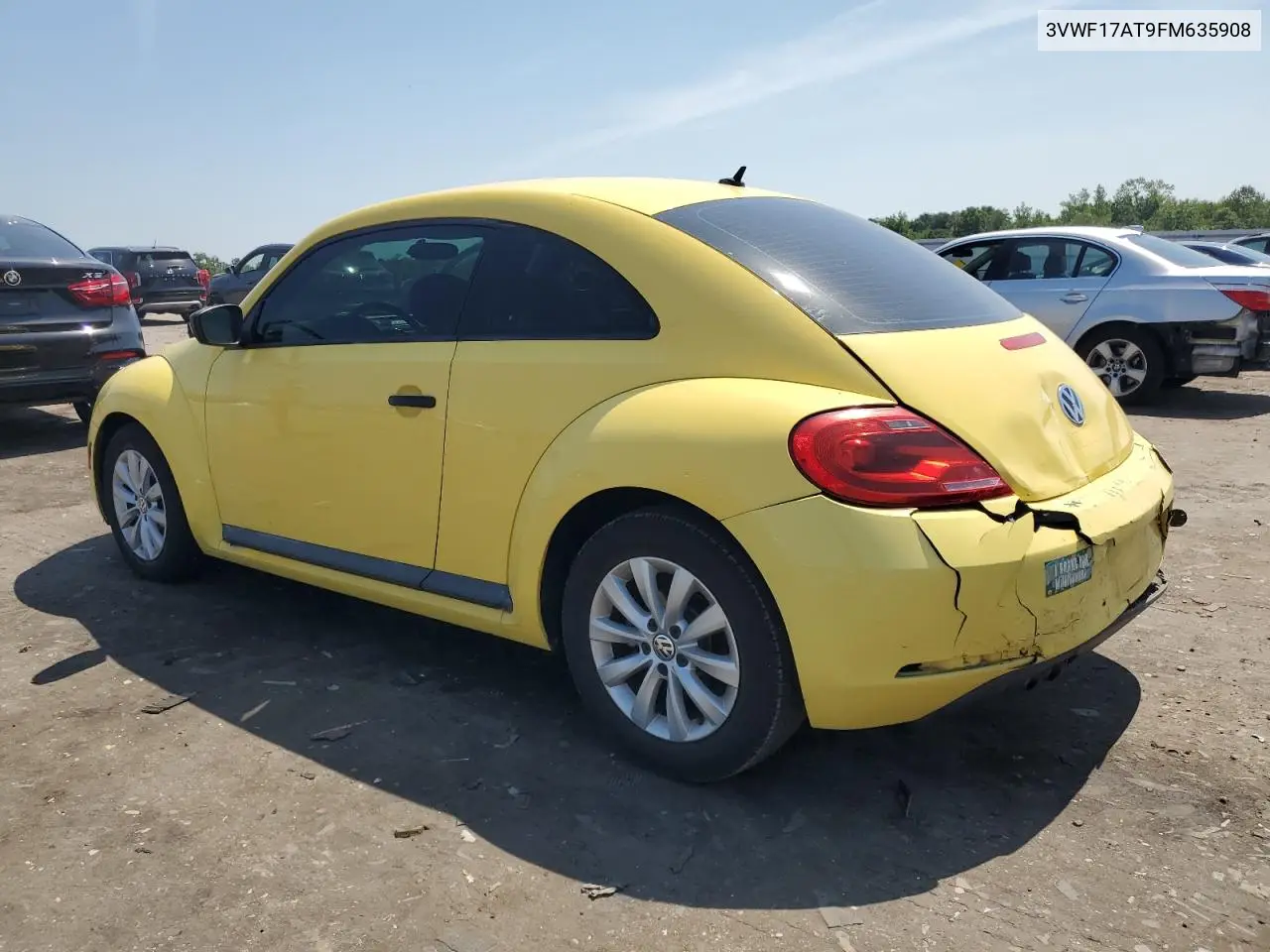 2015 Volkswagen Beetle 1.8T VIN: 3VWF17AT9FM635908 Lot: 62085845