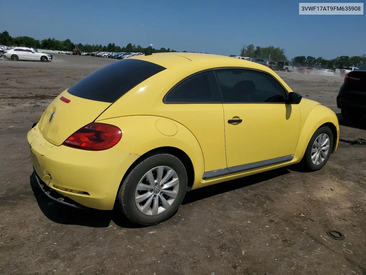 2015 Volkswagen Beetle 1.8T VIN: 3VWF17AT9FM635908 Lot: 62085845