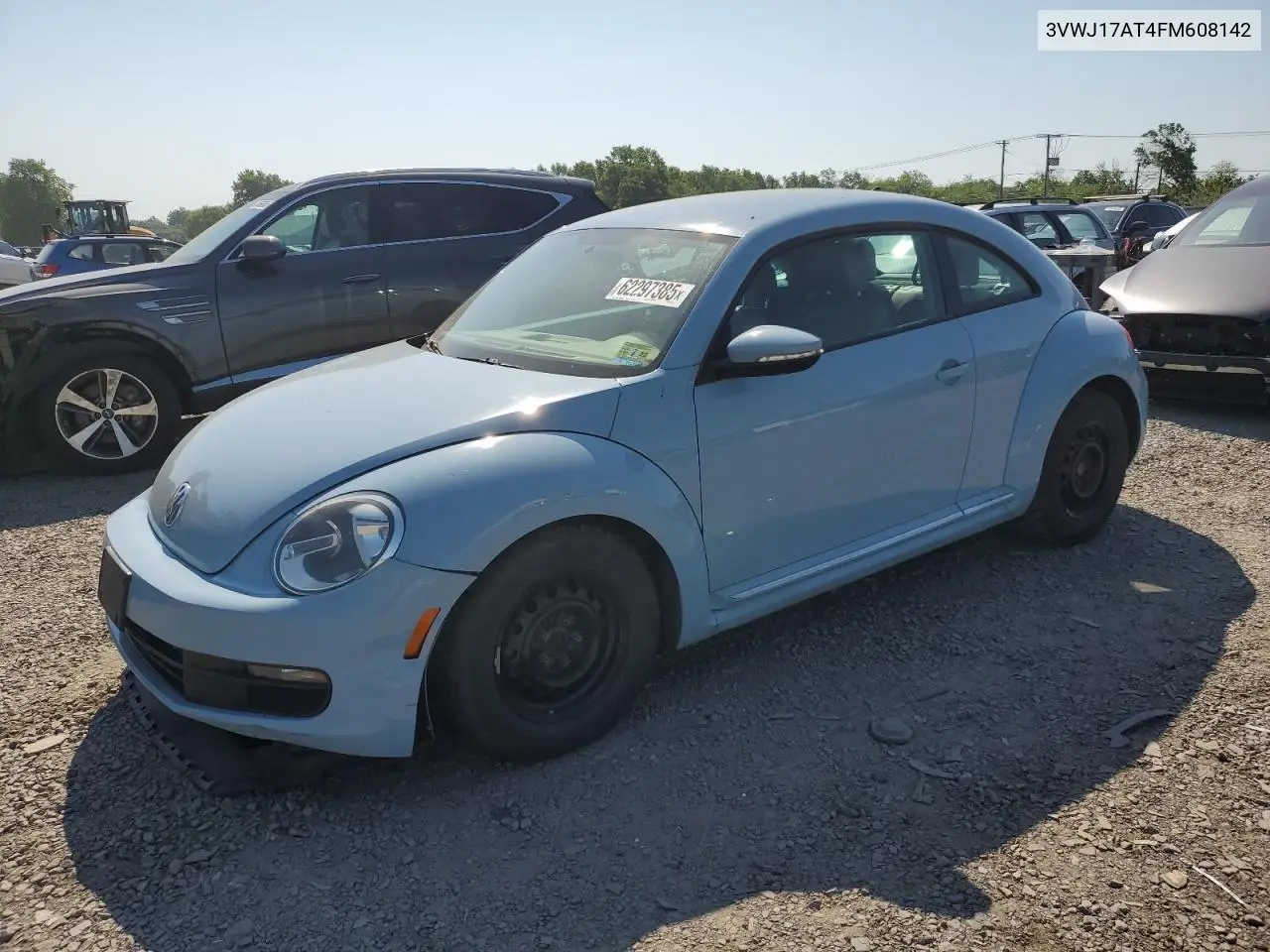 2015 Volkswagen Beetle 1.8T VIN: 3VWJ17AT4FM608142 Lot: 62297385