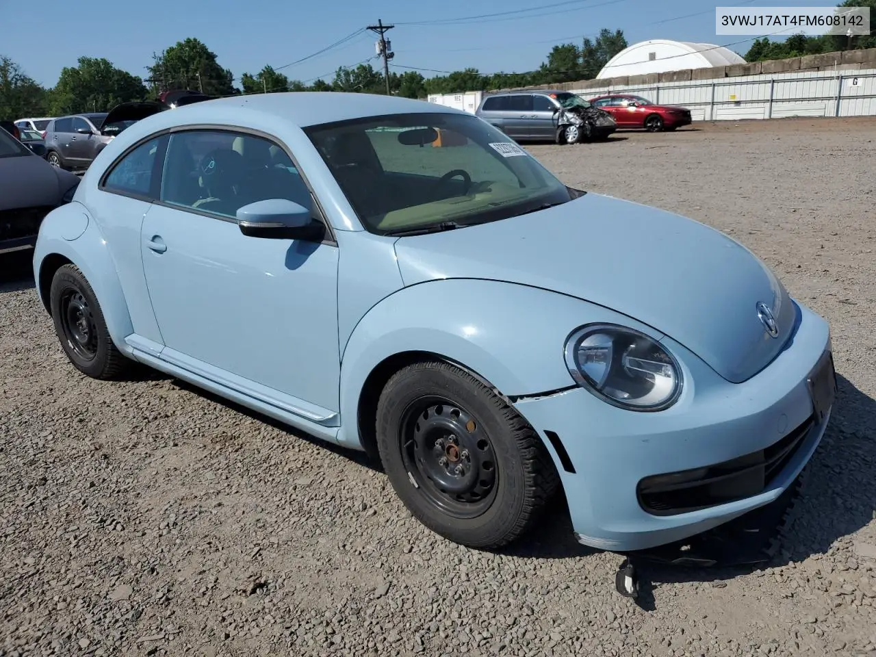 2015 Volkswagen Beetle 1.8T VIN: 3VWJ17AT4FM608142 Lot: 62297385