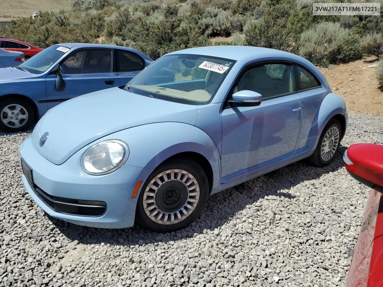 2015 Volkswagen Beetle 1.8T VIN: 3VWJ17AT1FM617221 Lot: 62307745