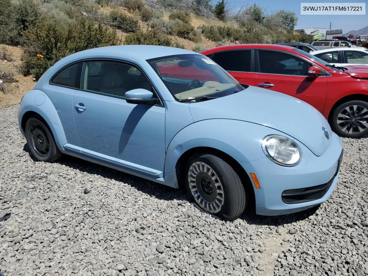 2015 Volkswagen Beetle 1.8T VIN: 3VWJ17AT1FM617221 Lot: 62307745